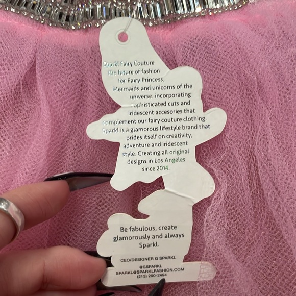 Sparkl Fairy Couture pink gem tutu size S - Picture 6 of 7